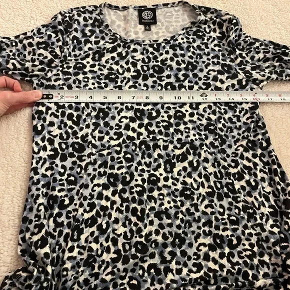 Bobeau animal print tunic shirt size S - Picture 5 of 8